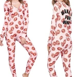 PINK Victoria's Secret Pink wake up for what onesie